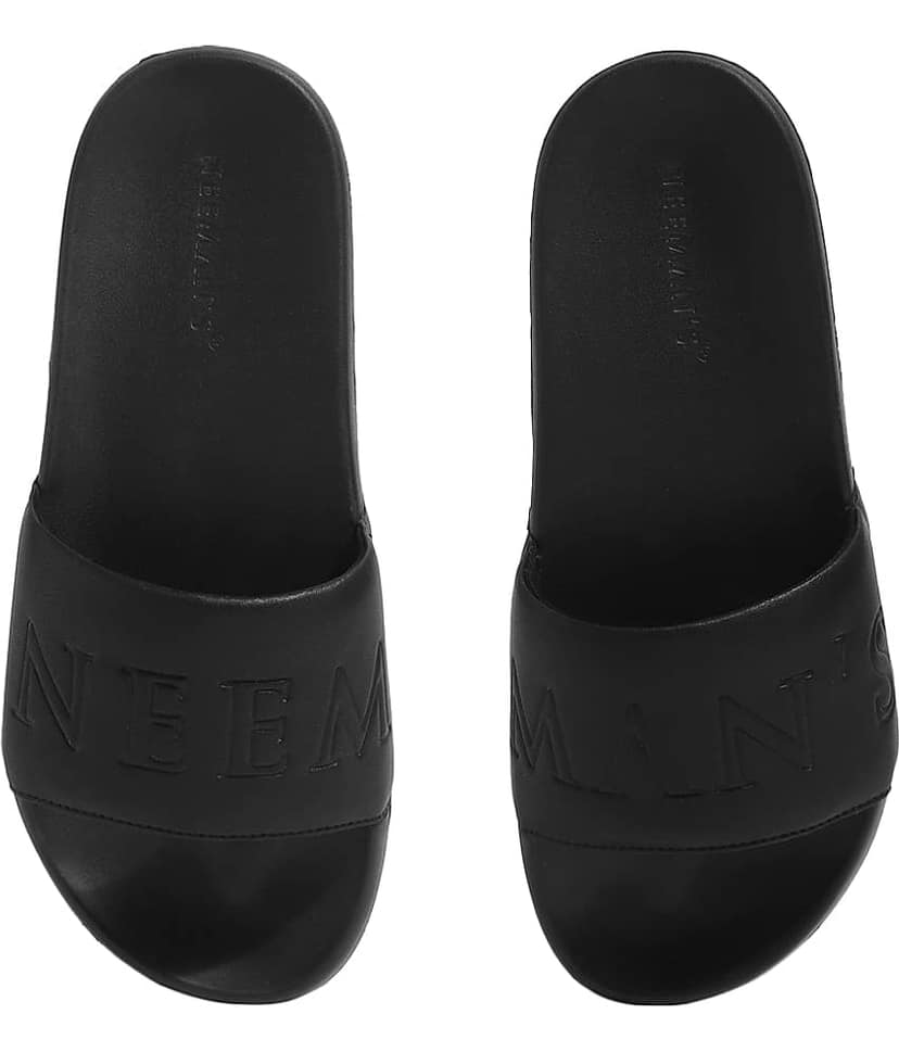 Neeman's Black Men's Slide Flip Flop