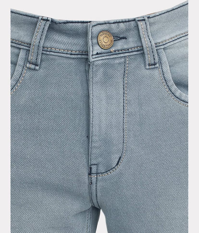 plounge Slim Fit Clean Look Men's Jeans - Grey ( Pack of 1 ) view 2