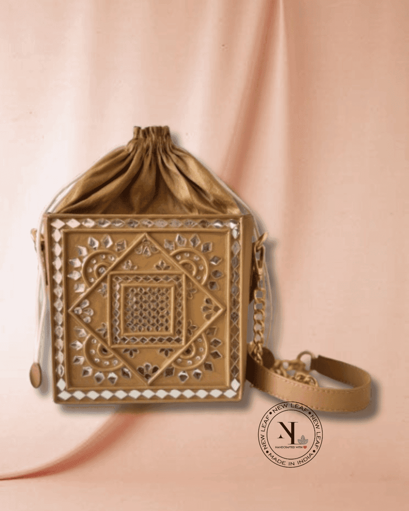 Mocha Mousse Lippan Art Potli Sling Bag