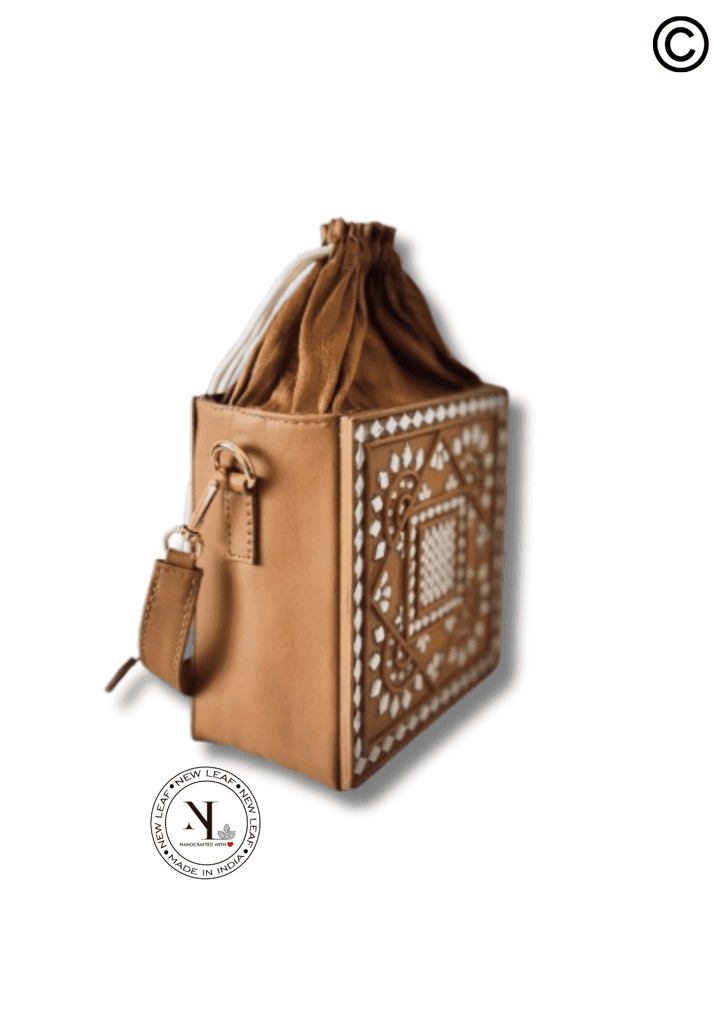 Mocha Mousse Lippan Art Potli Sling Bag view 4