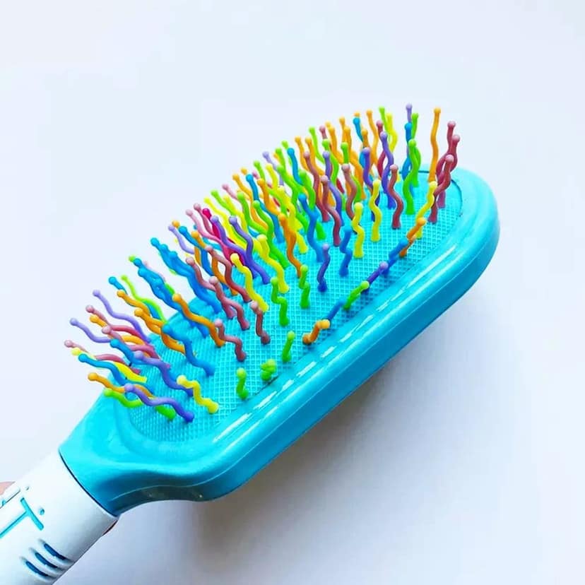 Q D Paddle Hair Brush Comb Hair Blow Drying Detangle Smoothening Adding volume women view 4
