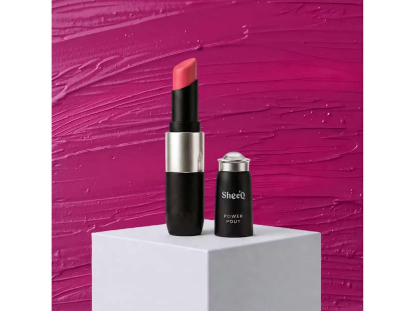 Sheeq Power Pout - Creamy Matte Bullet Lipstick - Candy - 01