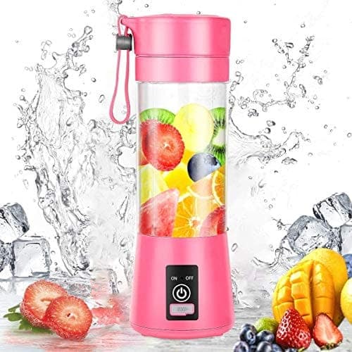 Mini Portable Juicer Blender USB Rechargeable Fruit Smoothie Maker for Home, Office & Travel