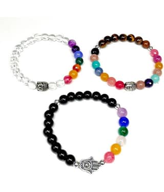 DAIVYA WELLNESS - Multicolor Bracelet ( Pack of 3 )
