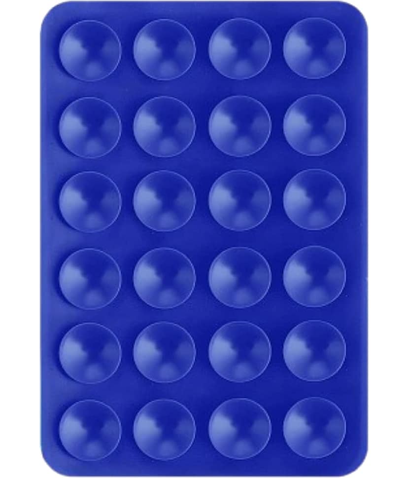 Suction Phone Case with 24 Cups | Silicone Hands-Free Mobile Cover for Wall, Mirror, Car Dashboard & Tiles | Universal Stick-On Holder for iPhone & Android Smartphones (Multicolor - 1 Pack )