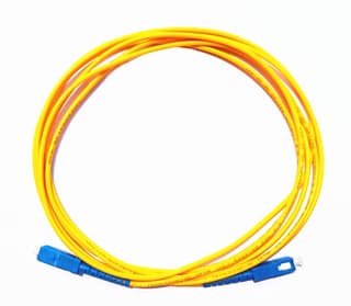 SC-SC Single Mode Fiber Optic Patch Cable Fiber Cables SC to SC SC Optical Connector for Laptop (Yellow, Blue) LENGTH 3 METER