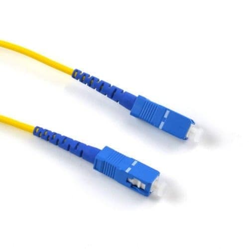 SC-SC Single Mode Fiber Optic Patch Cable Fiber Cables SC to SC SC Optical Connector for Laptop (Yellow, Blue) LENGTH 3 METER view 3