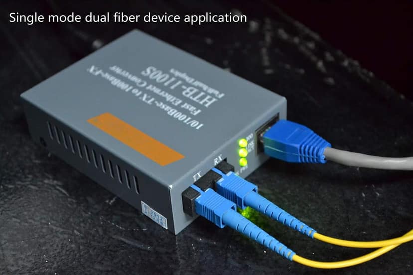 SC-SC Single Mode Fiber Optic Patch Cable Fiber Cables SC to SC SC Optical Connector for Laptop (Yellow, Blue) LENGTH 3 METER view 6