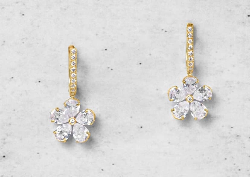 Fleur Drop Danglers