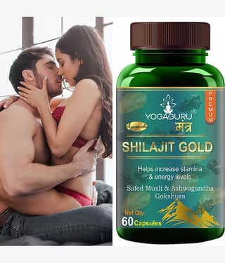 Shilajit Gold | Premium Vitality Ayurvedic Supplement for Men 60 CAPSULES