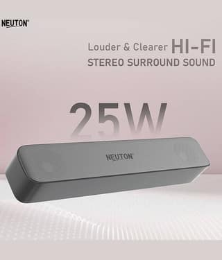 NEUTON PRO LOVE BARR 25 W Bluetooth Speaker Bluetooth v5.0 with USB,SD card Slot,Aux Playback Time 5 hrs Black