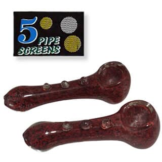 Farman Handicrafts 5 Inch Brown Color Smoking Glass Pipe Pack of 1