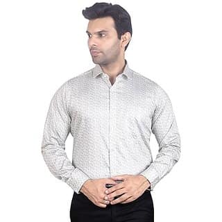 DUKUL Men'ss Printed Cotton Shirt Full Sleeve Regular Fit | Perfect for Formal & Casual Wear