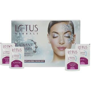 Lotus Herbals Radiant Platinum Cellular Anti-Ageing 1 Facial Kit 50g