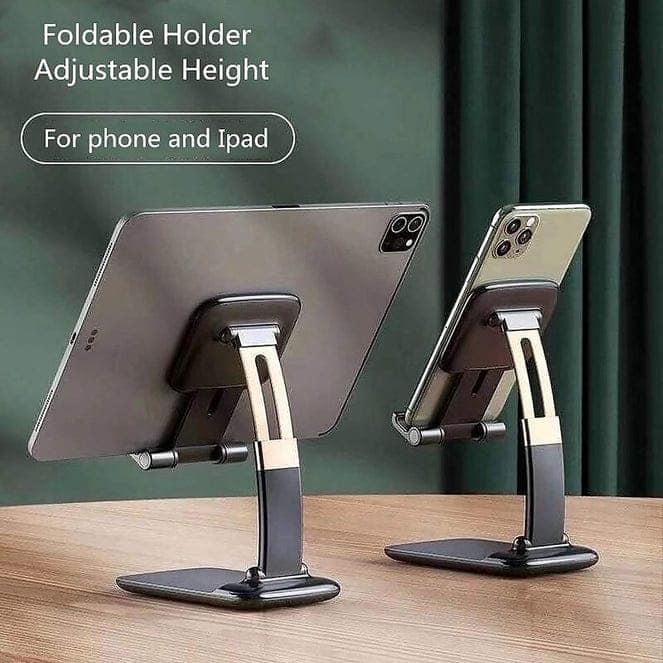 PHONE HOLDER FOR TABLE, FOLDABLE UNIVERSAL MOBILE STAND FOR DESK view 2