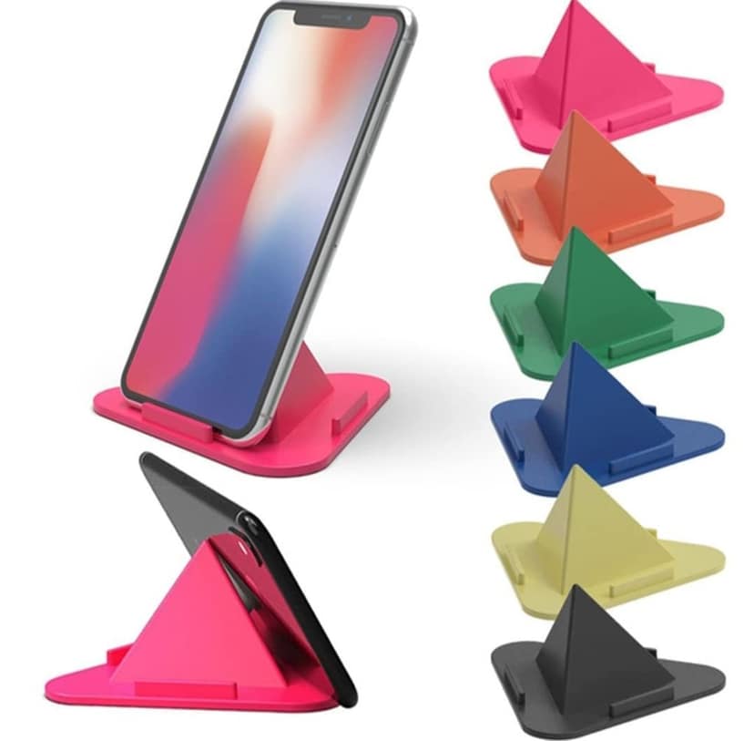 5-Pack of Universal Phone Stand Holders - Multi-Angle Cell Phone Holder for Desk - Cradleless Design for All Smartphones view 4