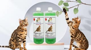 SWACCH Shampoo Specially FORMULATED for Bengal CAT (1 Litre) (Combo Pack of 2) NEEM ALOVERA