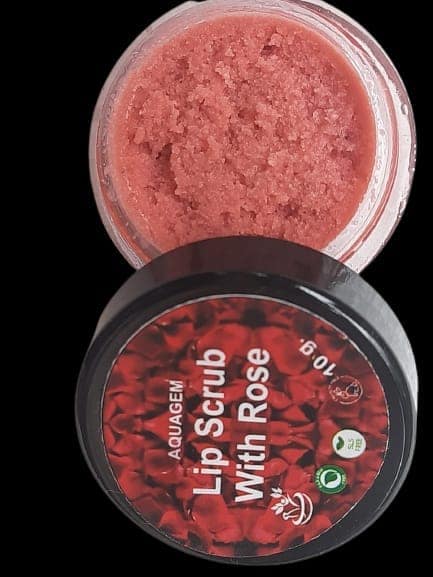 Aquagem skincare "All Natural Rose Lip Scrub" view 4