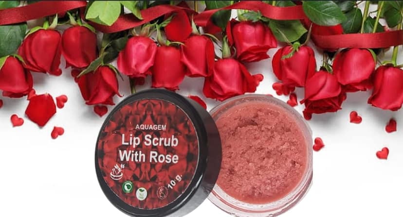 Aquagem skincare "All Natural Rose Lip Scrub" view 5