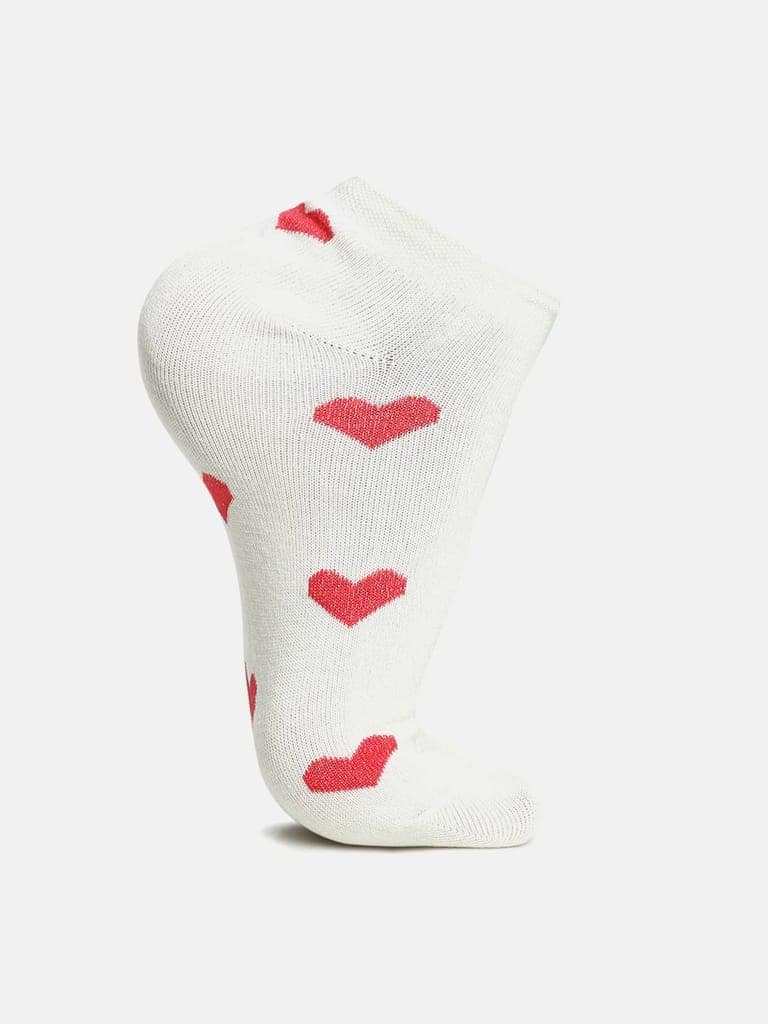 Kolor Fusion Women Low Cut Ankle Length Cotton Socks (Pack Of 4) view 3