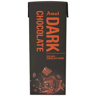 Amul Dark Chocolate Drink, 180 Ml Tetra Pak