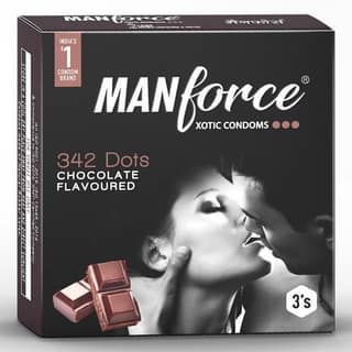 Manforce 342 Dots Xotic Chocolate 3 Condoms
