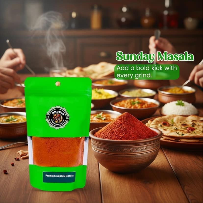 Buy Sunday Family Masala Online India - All-Purpose Spice | Phoran view 2