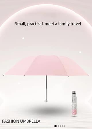 SSB Multicolor 3-Fold Umbrella for UV Protection|Windproof|Sun & Rain Dual-Use|Portable Durable Lightweight Umbrella for Girls,Women,Men & Boys (Multicolor-Color May Vary)