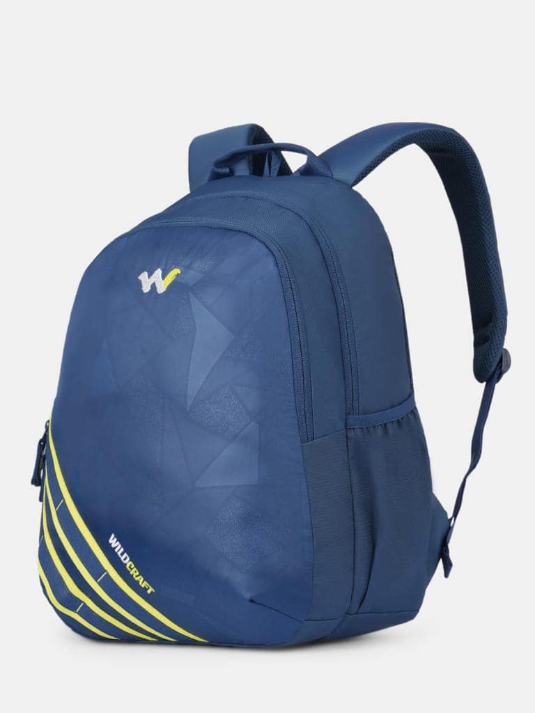 Mosaic 2 compartment Laptop Backpack for Work and Travel| 32 litre Capacity|Premium Fabric| Padded Strap| Orgainzer| Water resistant | Blue view 2