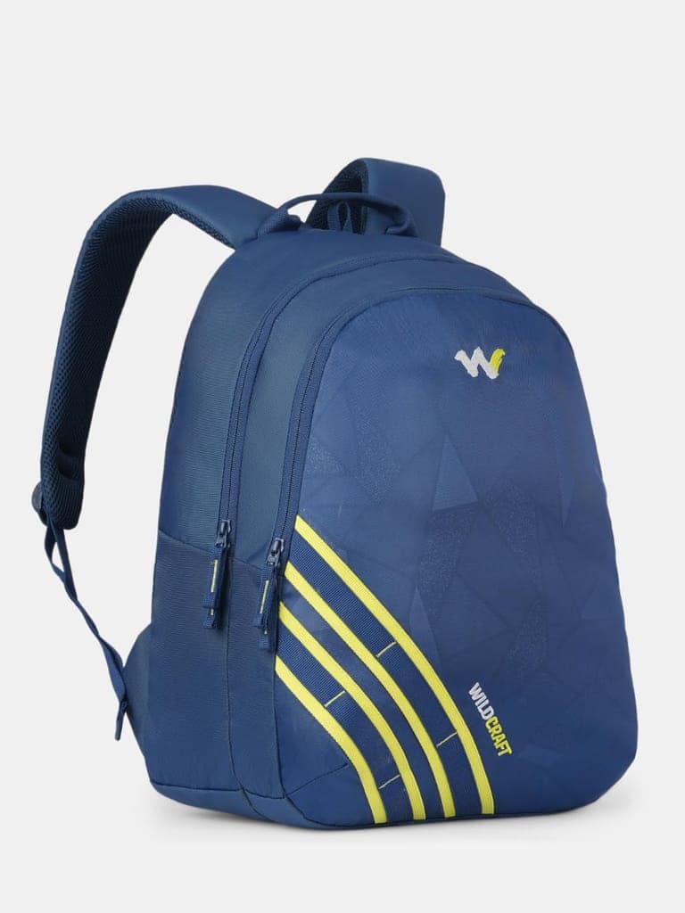 Mosaic 2 compartment Laptop Backpack for Work and Travel| 32 litre Capacity|Premium Fabric| Padded Strap| Orgainzer| Water resistant | Blue view 3