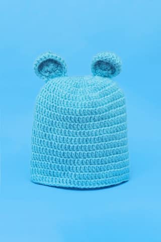 The Original Knit DIY Crochet Kit- Beanie - Blue