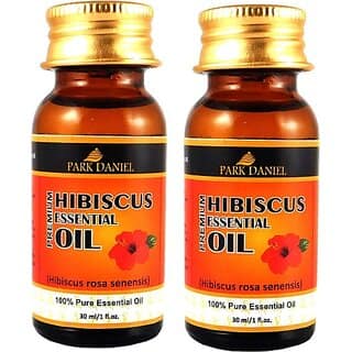 PARK DANIEL Organic Hibiscus oil - Natural & Undiluted Combo pack of 2 bottles of 30 ml(60ml) (60 ml)
