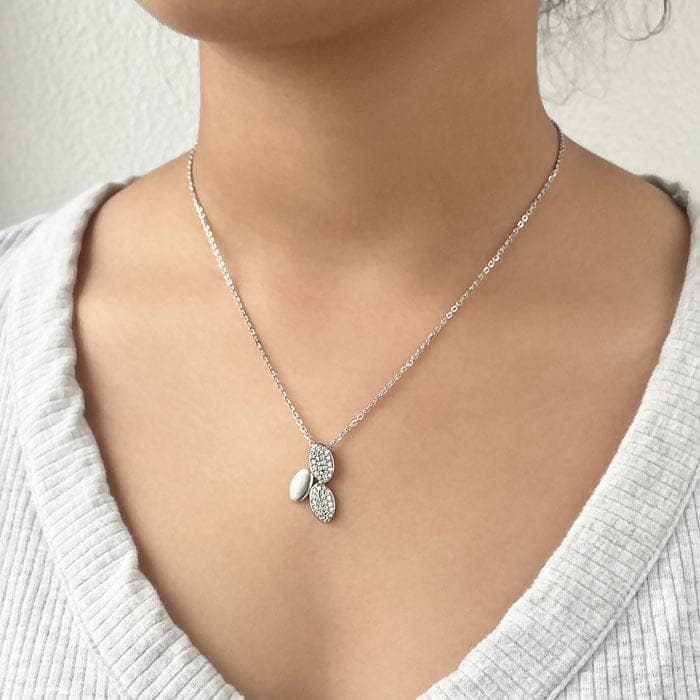 Silver Jasmine Pendant Set view 2