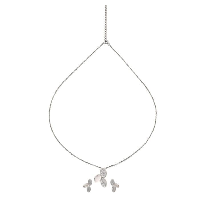 Silver Jasmine Pendant Set view 6