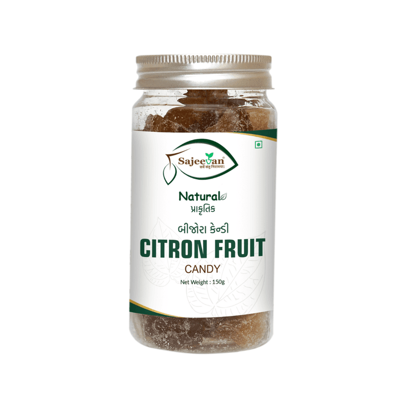Natural Citron Candy | Mouth Freshener | Tangy Digestive Treat with Real Fruit | No Preservatives | Traditional Sweet Snack – 150g Jar
