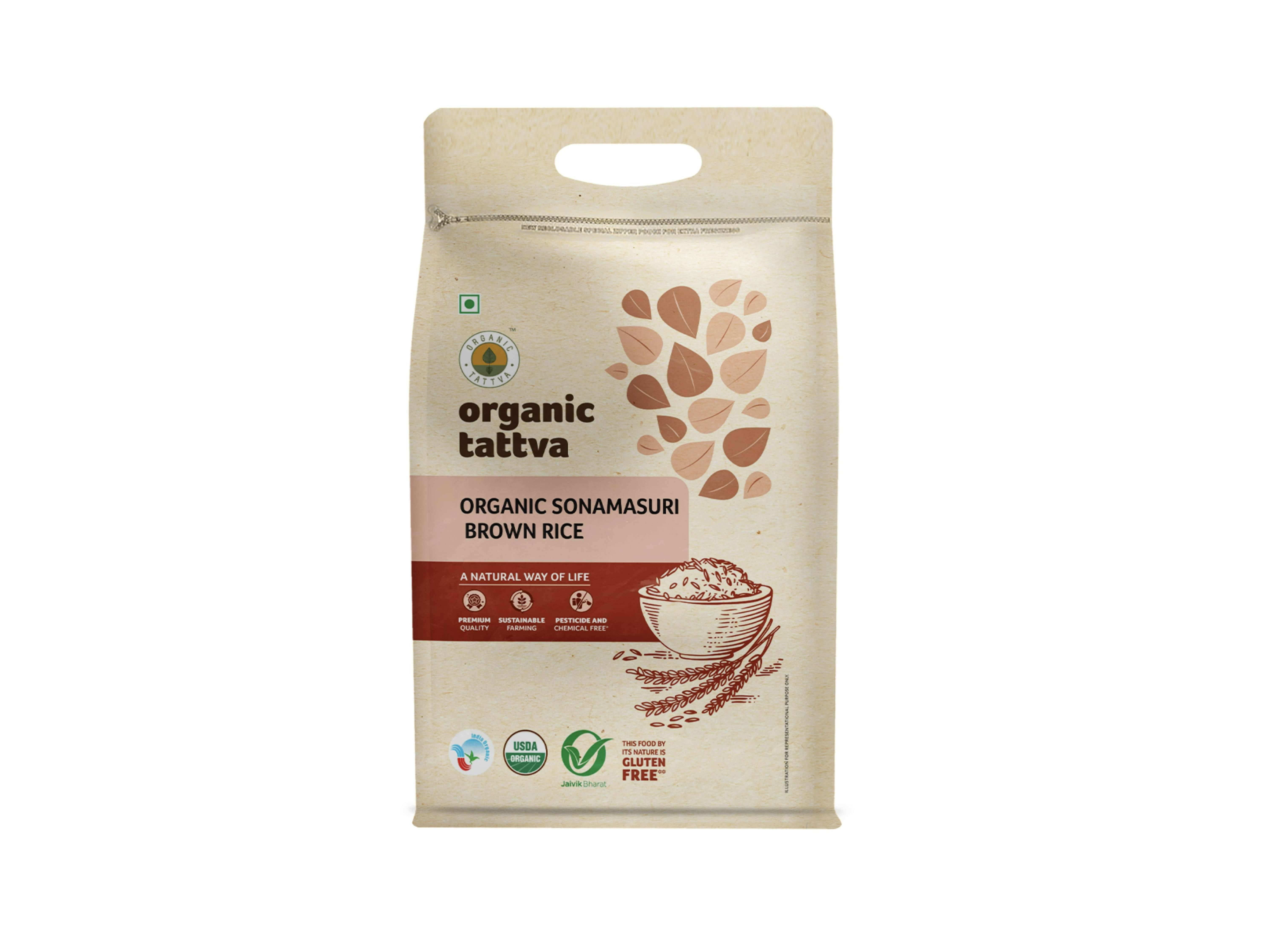 Organic Sonamasuri Brown Rice 5kg