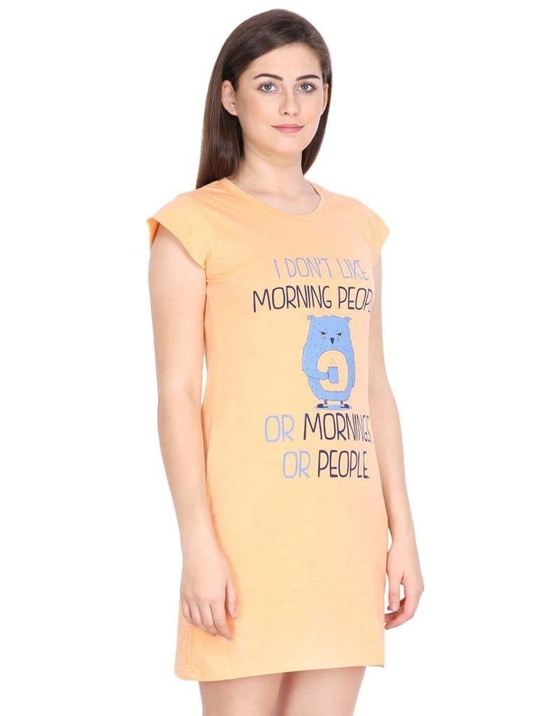 Klamotten Women's Printed Cotton Sleepshirt S10H view 2