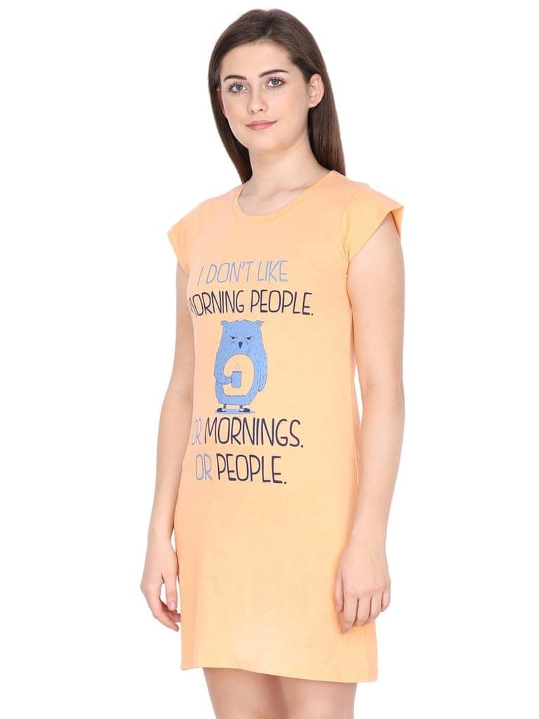 Klamotten Women's Printed Cotton Sleepshirt S10H view 5