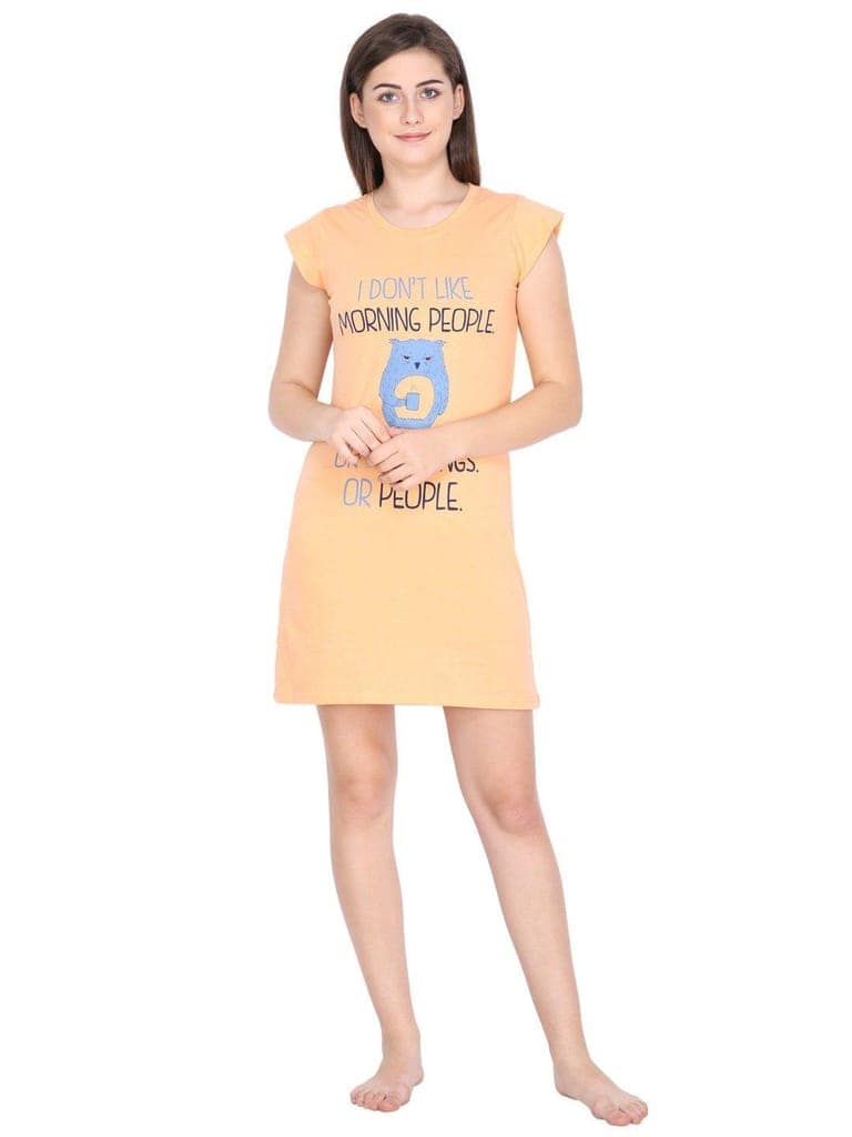 Klamotten Women's Printed Cotton Sleepshirt S10H view 6