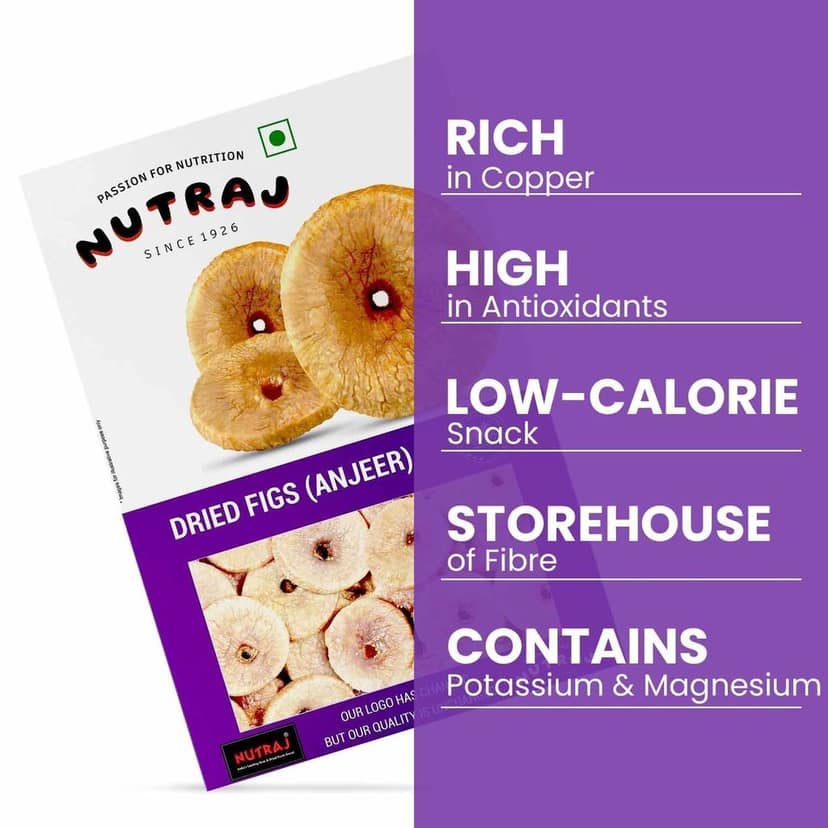 Nutraj Dried Figs | Anjeer 250g view 4