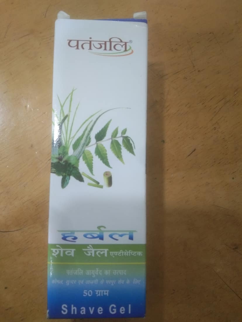 Patanjali Herbal Shave gel antiseptic For a fresh, smooth & beautiful shave 50 g