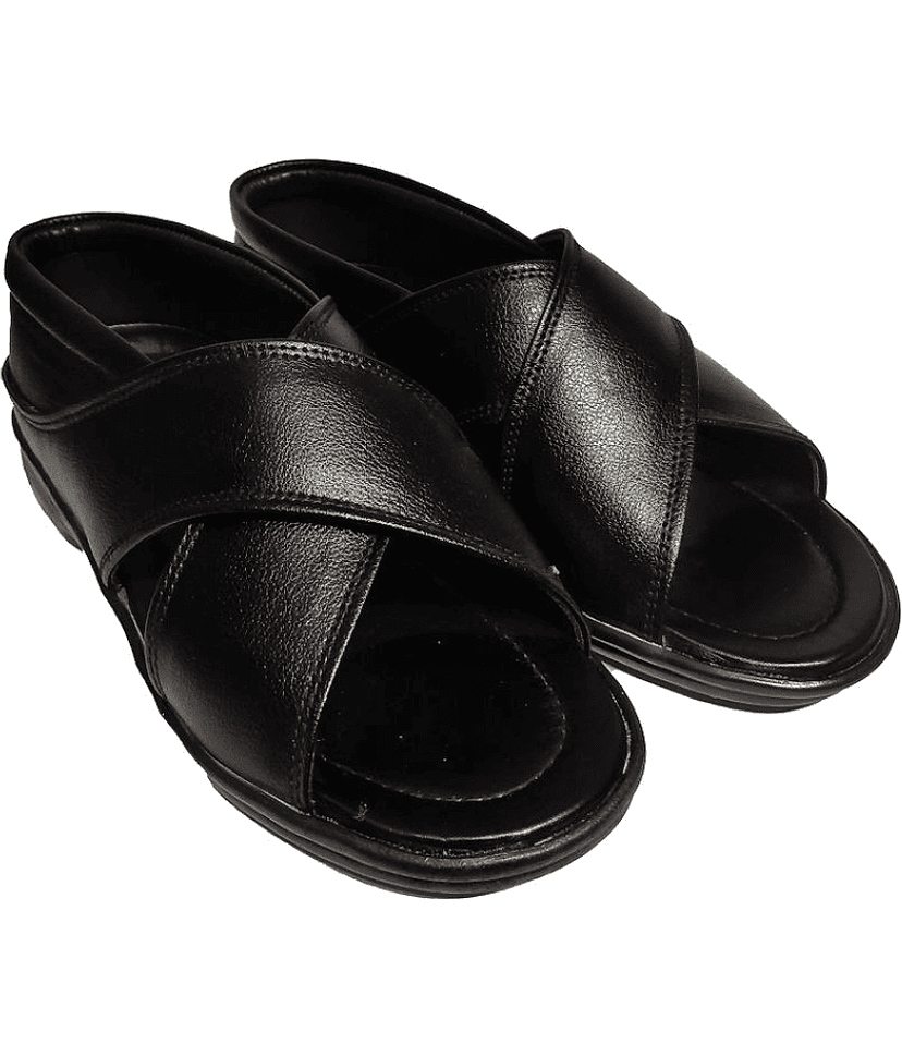 INFINITRENZ - Black Men's Sandals view 2