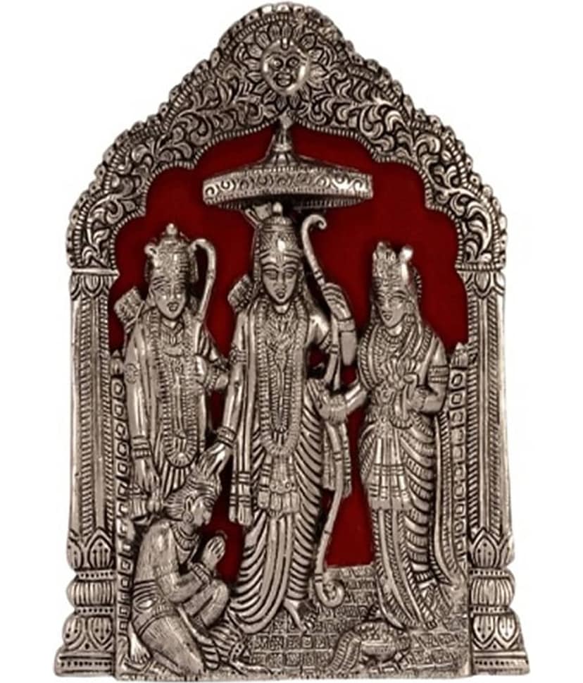 eCraftIndia While Metal Statue of Ram-Sita