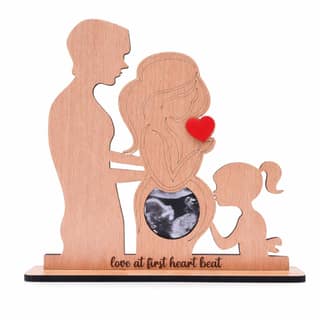 The Baby First Box Baby Ultrasound Photo Frame Sonogram Picture Frame Pregnancy Gift Baby Announcement Keepsake for Couples New Moms Dads | Ultrasound Photo Frame- Sister Love