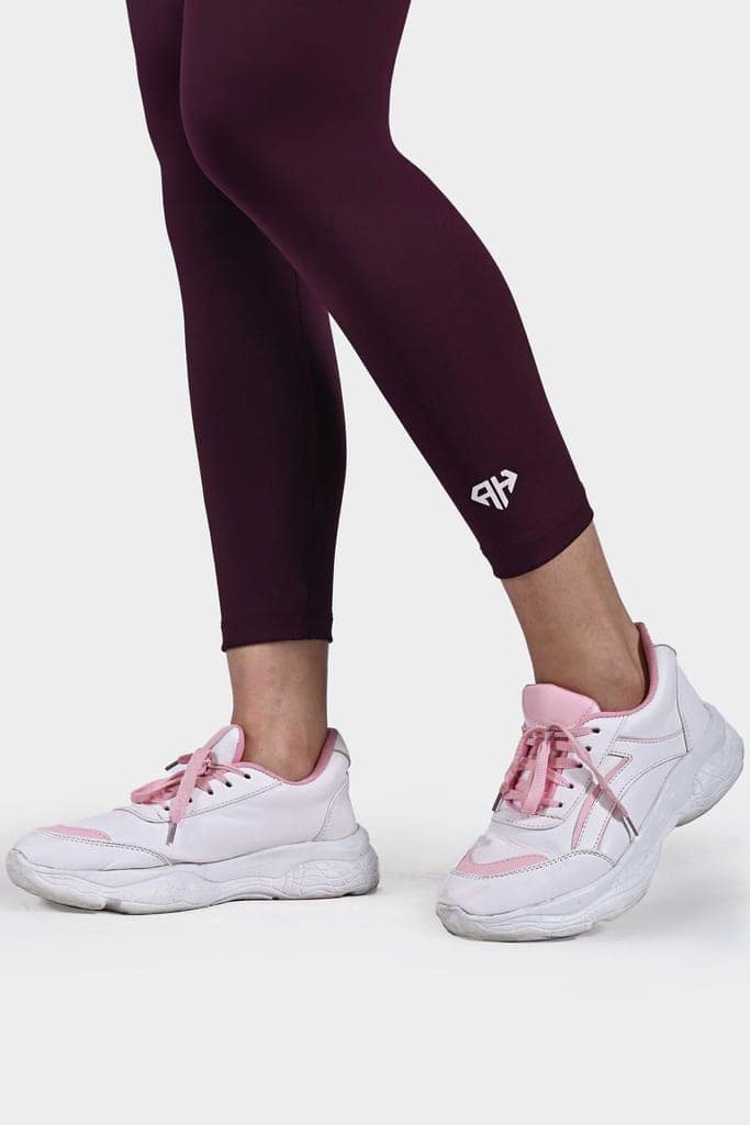 Women Leggings Burgundy view 5