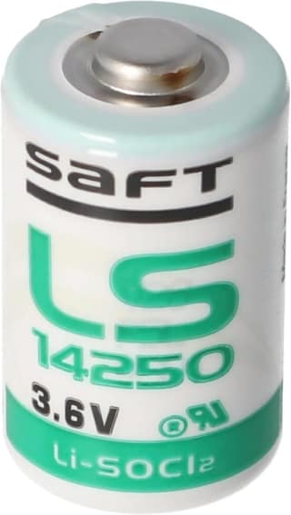 NOVEL SAFT LS14250 3.6V Lithium Battery 1/2AA Size LiSOCl2 | Suitable for Utility Meters, Industrial Equipment, Security Systems and Electronic Instruments