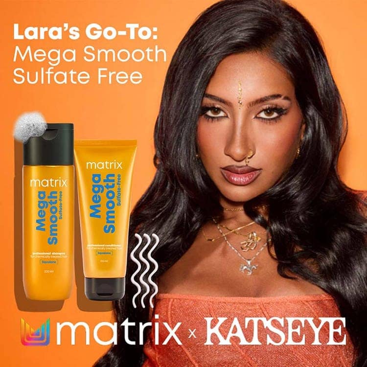 Matrix Professional Mega Smooth Sulfate-free Shampoo and Conditioner For Bond Repair (200ml+100ml) Pack of 2 view 3