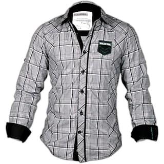 kausar collections Blacksoul Mens Checkered cotton grey coloured Casual Shirt view 2