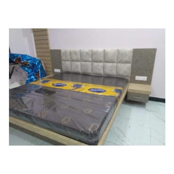 Wooden Double Bed view 2