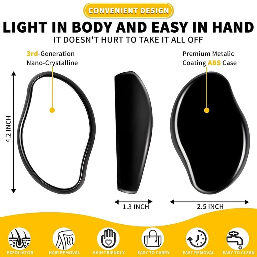 Crystal Hair Remover/Painless Exfoliation/Crystal Hair Eraser for Women and Men view 3